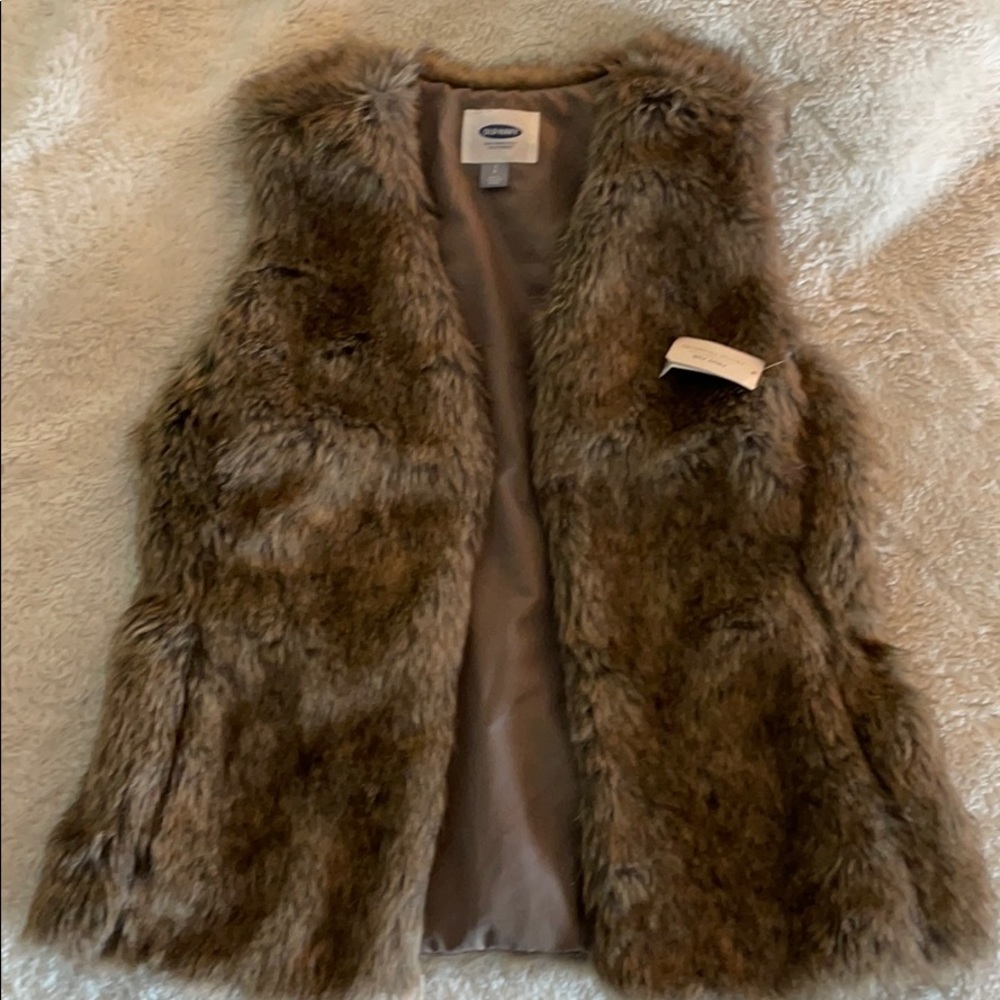Faux fur vest